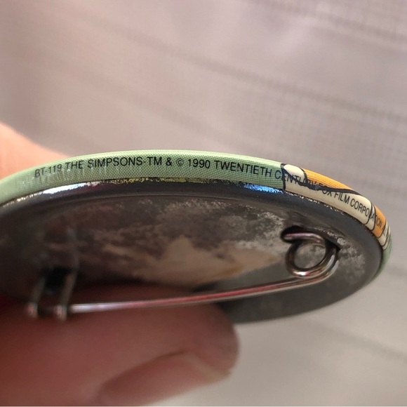 Vtg Homer Simpson SnapBack Button - Picture 4 of 6